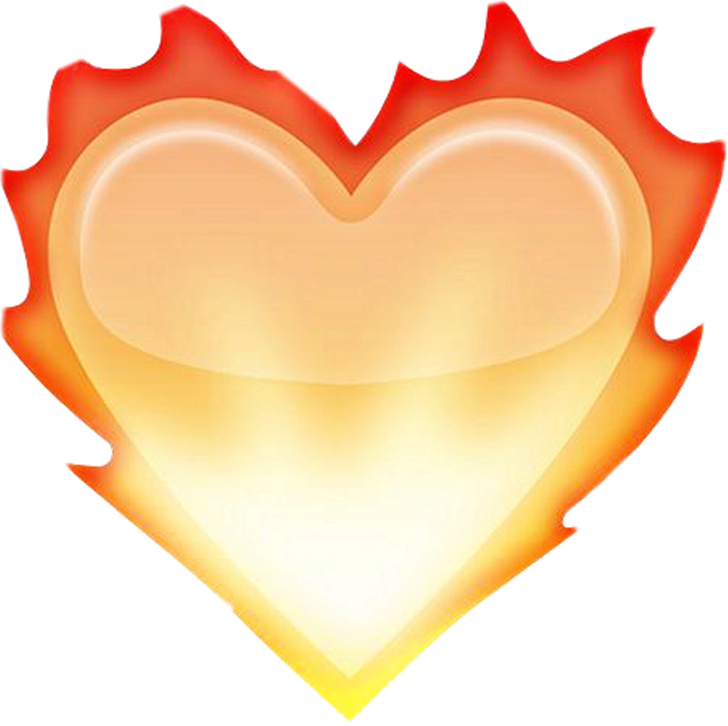 Fire Heart Vector PNG Image High Quality PNG Image