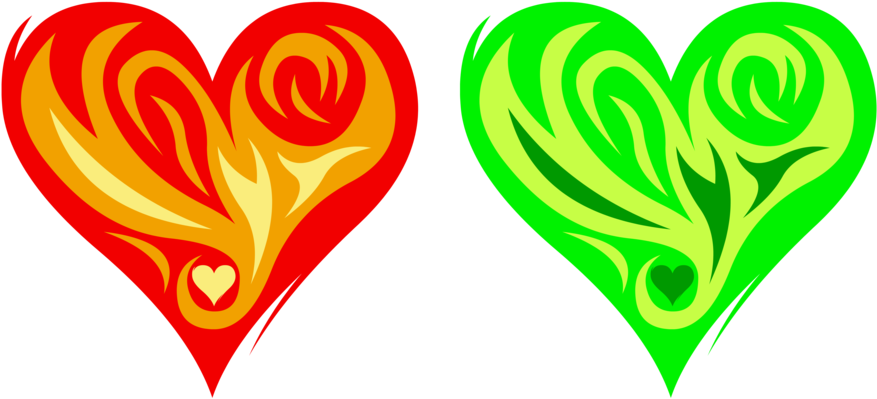 Fire Heart Green Red Free Download PNG HQ PNG Image