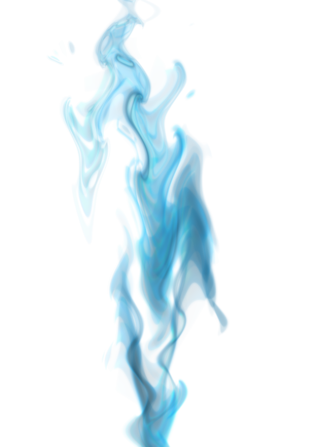 Blue Fire PNG Image