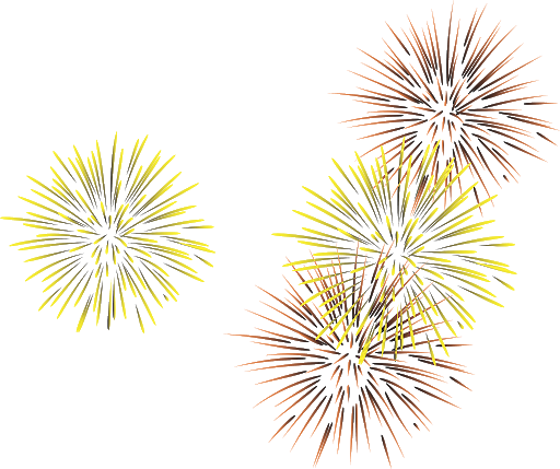 Golden Fireworks Vector Colorful Free Download PNG HD PNG Image