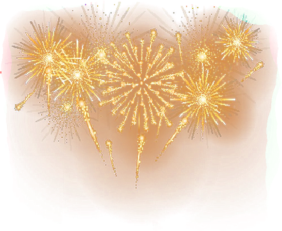 Sparkle Fireworks Gold HD Image Free PNG Image