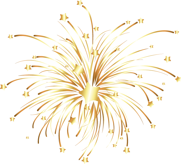 Vector Euclidean Fireworks Golden Download HD PNG PNG Image