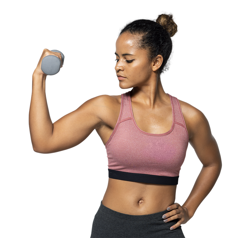 Dumbbell Woman Young Fit Exercise PNG Image