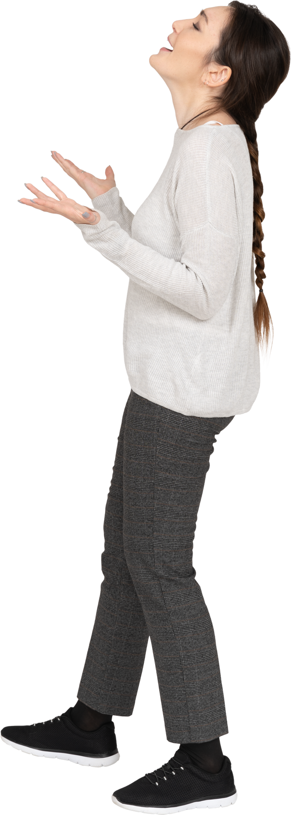 Woman Young Fit Laughing Free Transparent Image HQ PNG Image