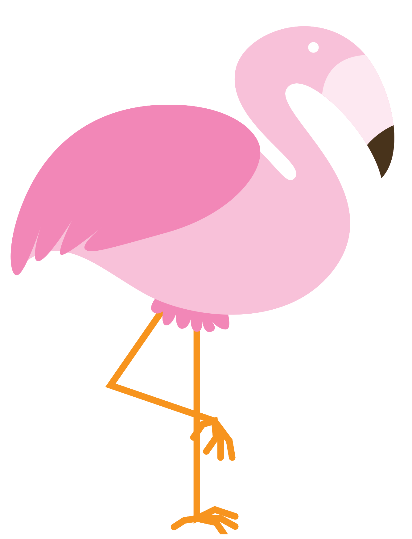 Vector Leg Bird Flamingo One PNG Image