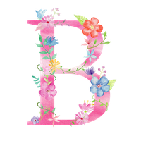 Floral Alphabet Free Download Image
