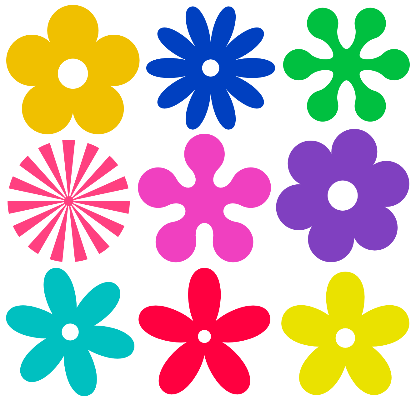 Vector Flower Colorful Free Photo PNG Image