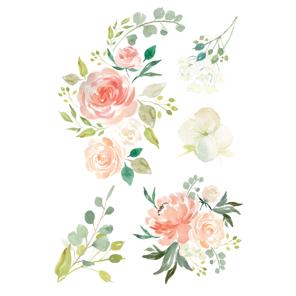 Vector Watercolor Flower Art Free PNG HQ PNG Image