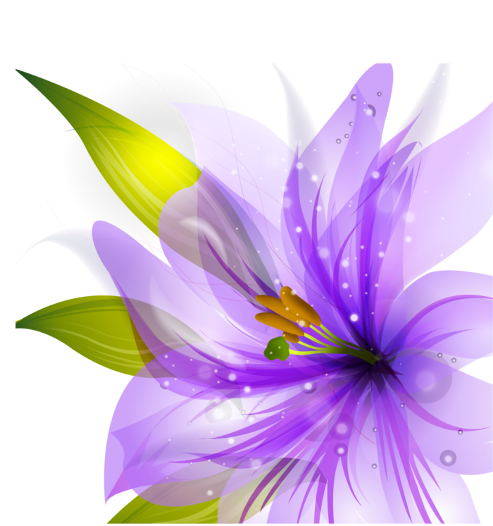 Purple Flowers Vector PNG Download Free PNG Image