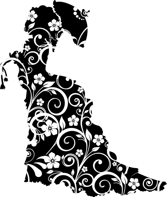 Flower Silhouette Free Download PNG HD PNG Image
