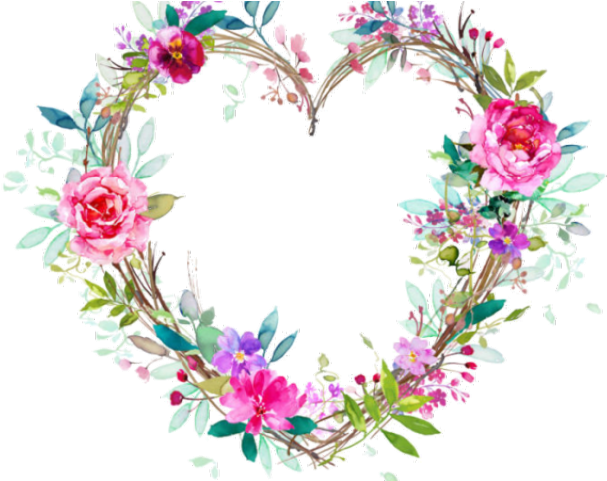 Heart Vector Romantic Flower Photos PNG Image