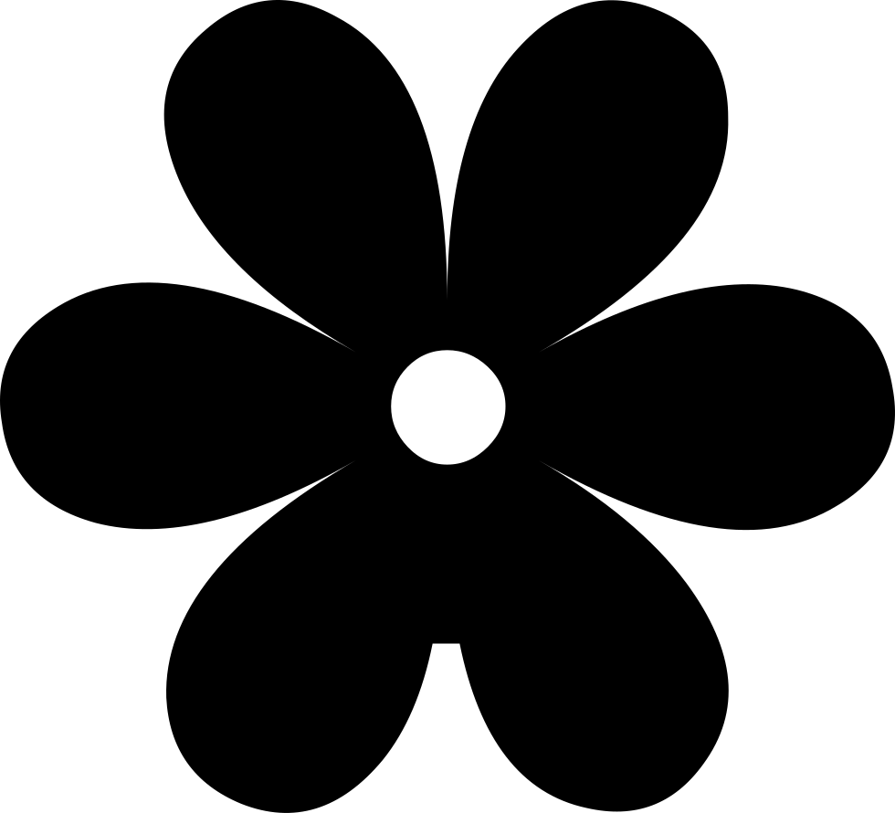 Single Flower Silhouette Free HQ Image PNG Image