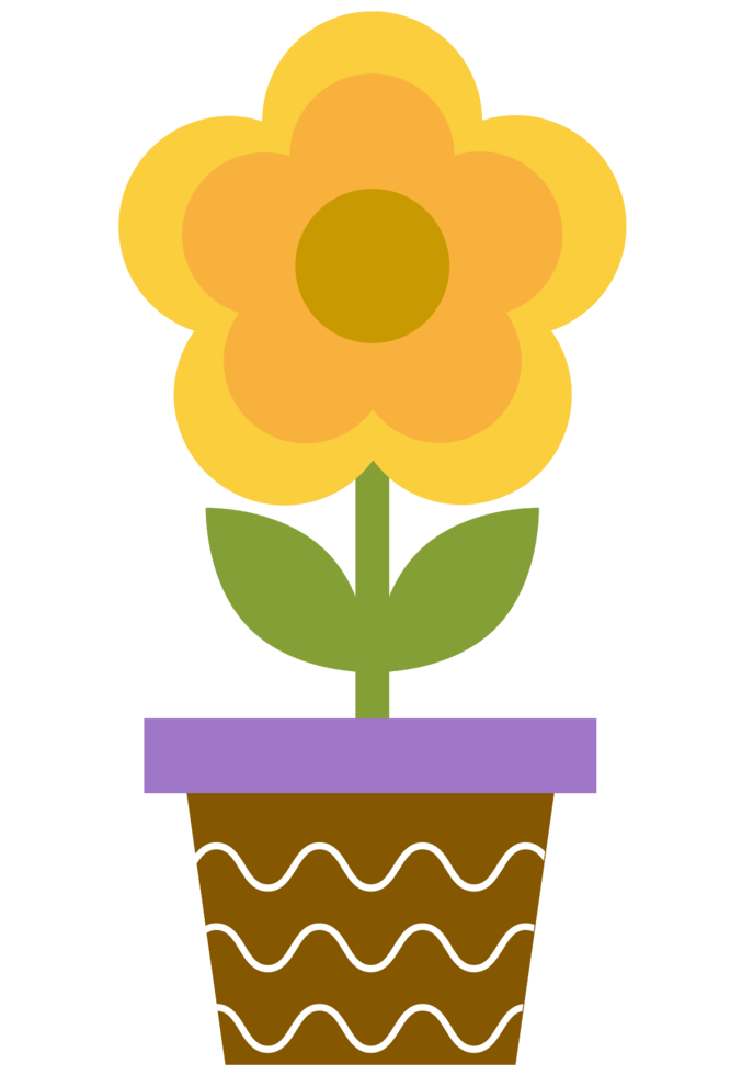Pot Flower PNG Free Photo PNG Image