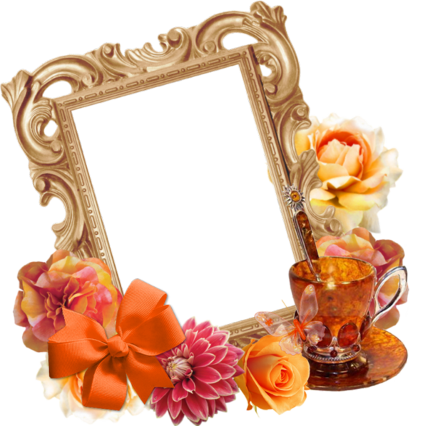 Picture Frame Flower Mirror PNG Image High Quality PNG Image