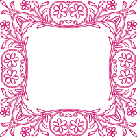 Picture Flower Frame Ornament Paper Border