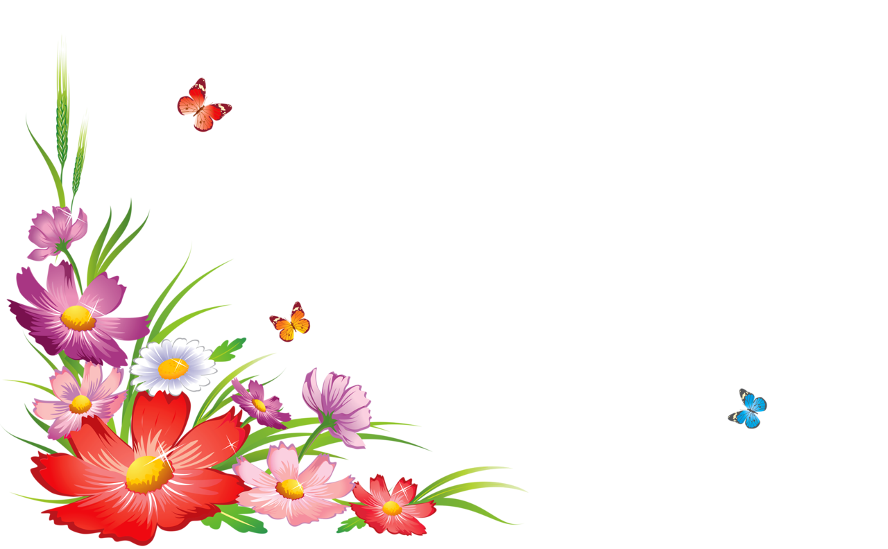 Frames Picture Flowers Corners PNG Download Free PNG Image
