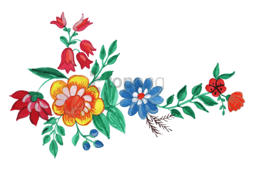 Watercolor Flower Art Free Clipart HQ PNG Image