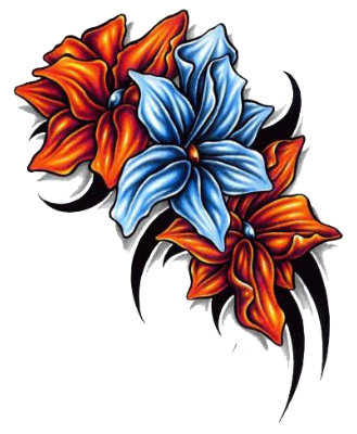 Flower Tattoo Png Image PNG Image