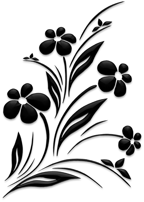 Vector Flowers Silhouette Free Download Image PNG Image