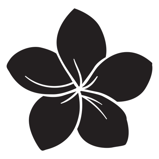 Single Flowers Silhouette Free Clipart HD PNG Image
