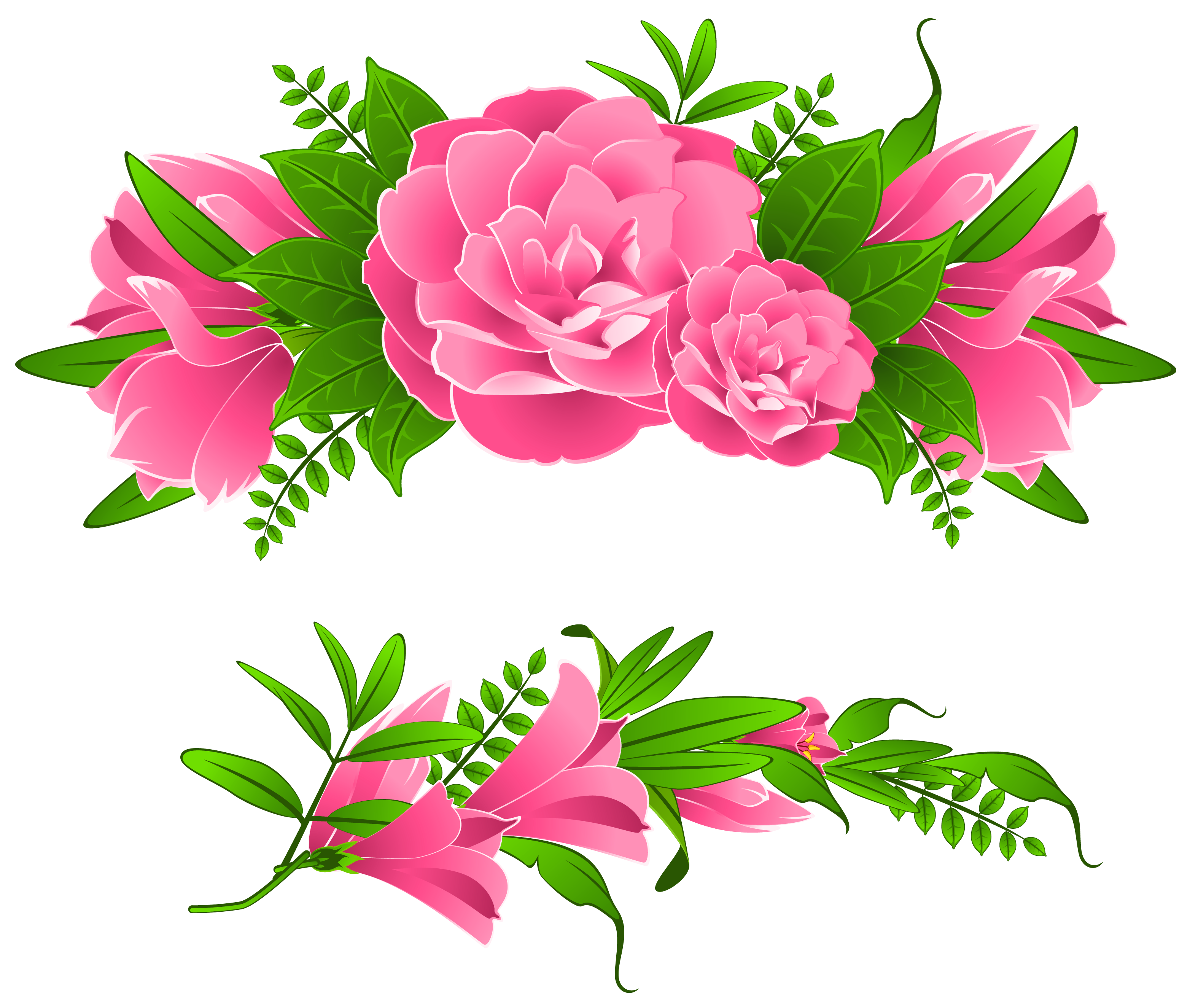 Flowers Borders Free Png Image PNG Image