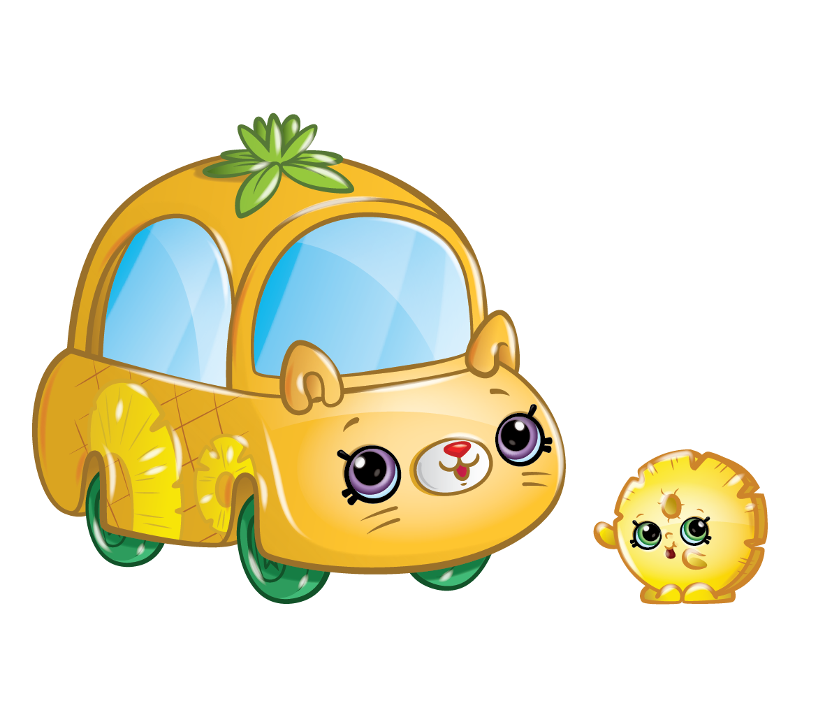 Food Car Yellow Shopkins Wheels Happy PNG Image
