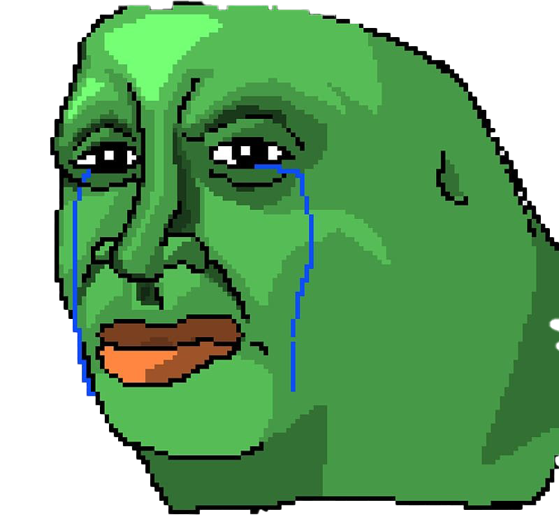 Images The Pepe Frog Sad PNG Image