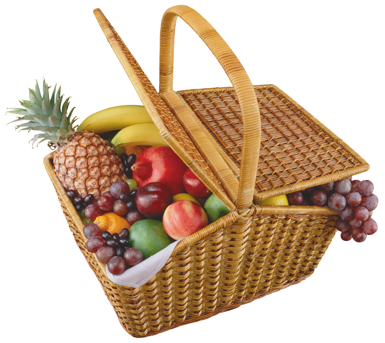 Basket Fresh Fruit Photos Free Download PNG HQ PNG Image