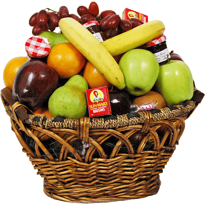 Basket Fresh Fruit Free Clipart HQ PNG Image