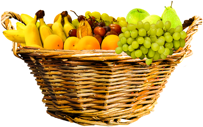 Basket Fruits PNG Free Photo PNG Image