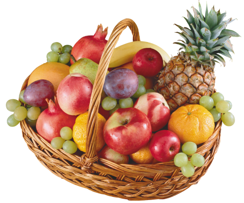 Basket Fruits HQ Image Free PNG Image
