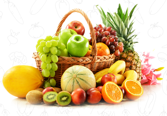 Basket Mix Fruits PNG Free Photo PNG Image