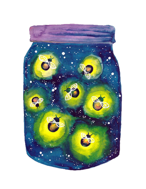 Firefly Fruit Jar Mason Free HD Image PNG Image