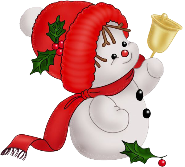 Snowman Cane Claus Ornament Candy Santa Christmas PNG Image