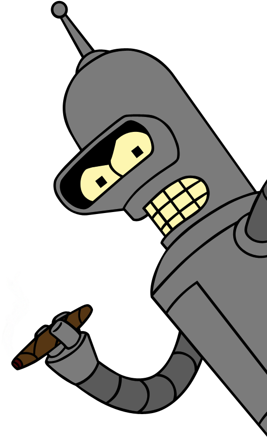 Futurama Robot Bender Free PNG HQ PNG Image