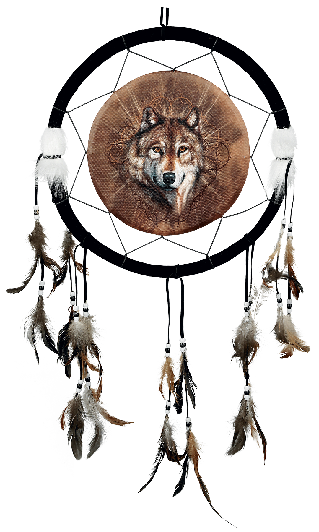 Gray Dreamcatcher Ages Lone Middle Game Wolf PNG Image