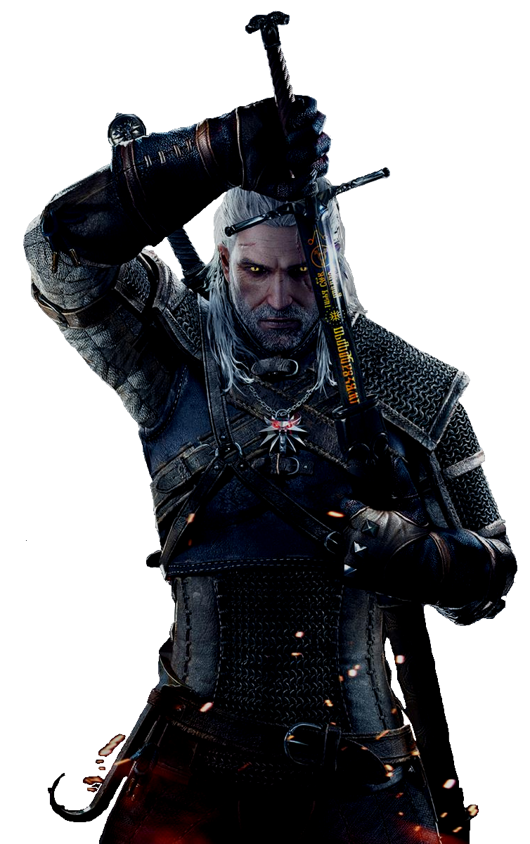 Of Hunt Mercenary Witcher Wild Geralt Rivia PNG Image