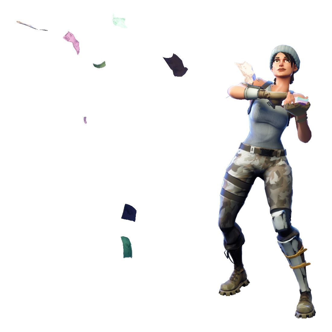 Figure Royale Figurine Games Fortnite Battle Video PNG Image