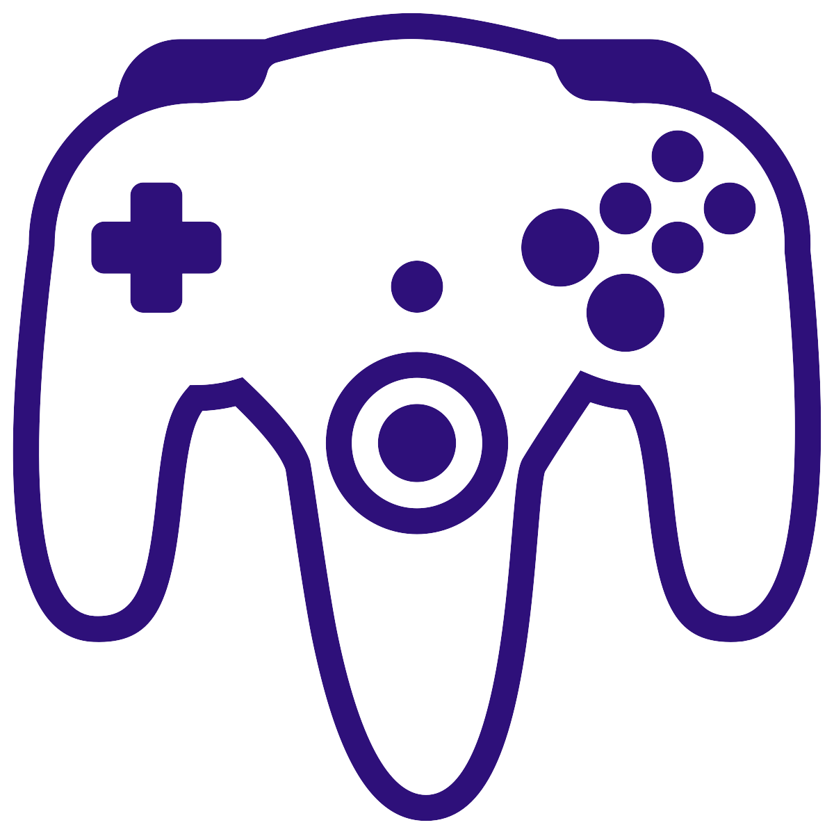 Console Purple Game Accessory Controllers Controller 64 PNG Image