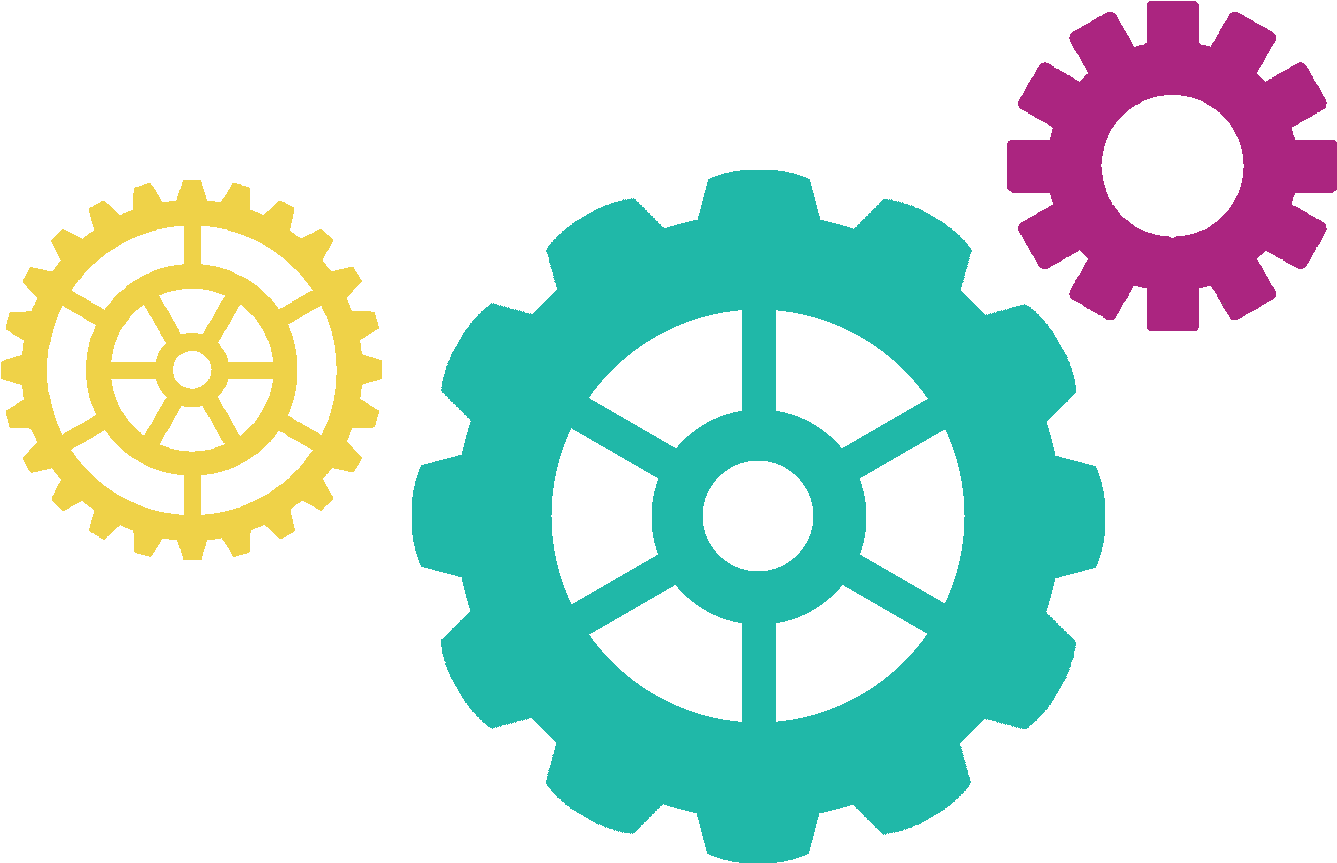 Vector Gears Colorful Free Transparent Image HD PNG Image