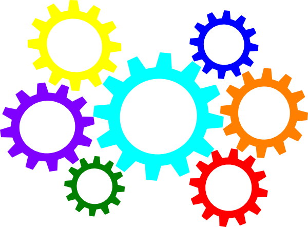 Vector Gears Colorful Download HD PNG Image