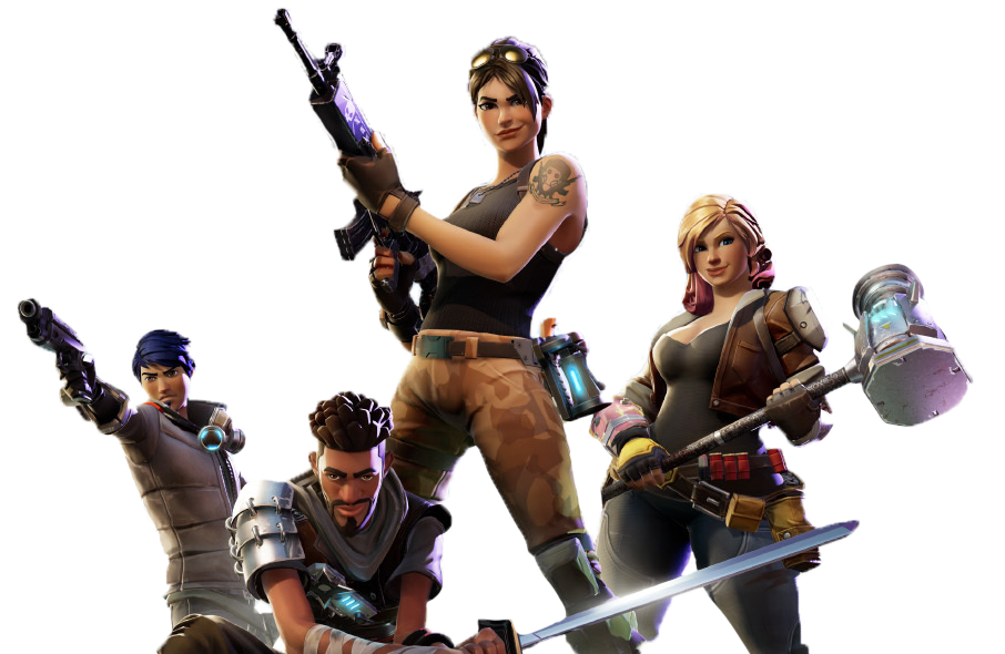 Figure Royale Game Figurine Video Fortnite Battle PNG Image