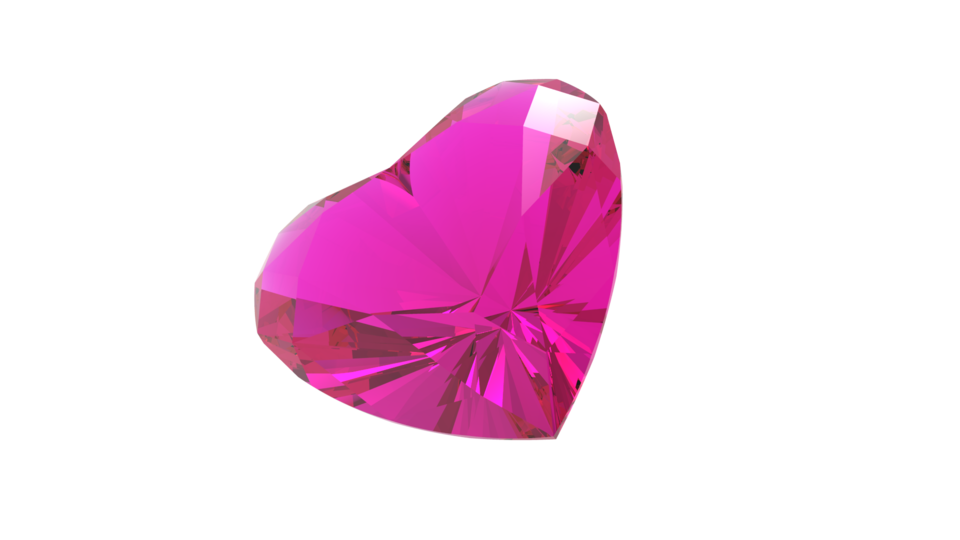 Pink Heart Gemstone Free HQ Image PNG Image