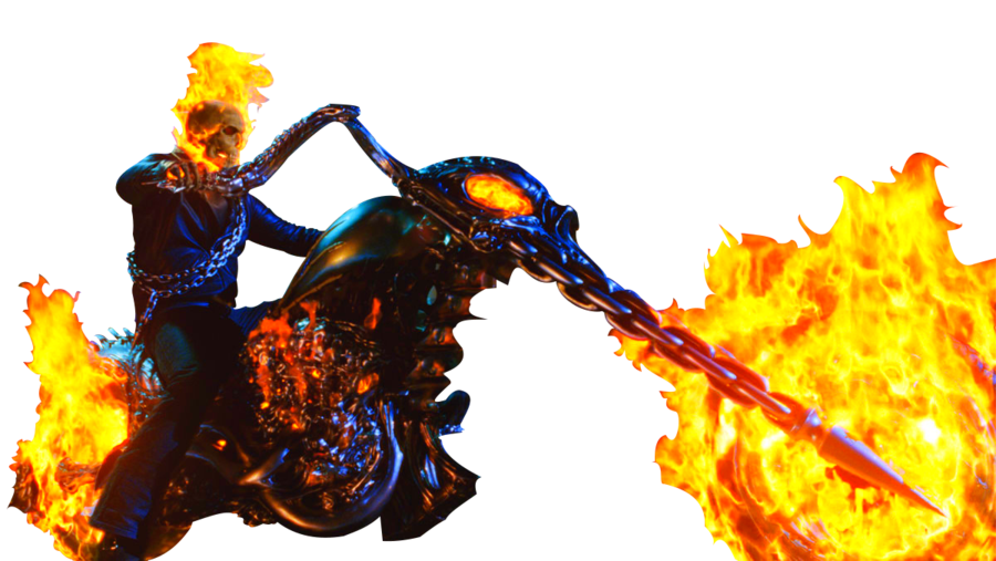 Ghost Photos Flame Rider Free Photo PNG Image