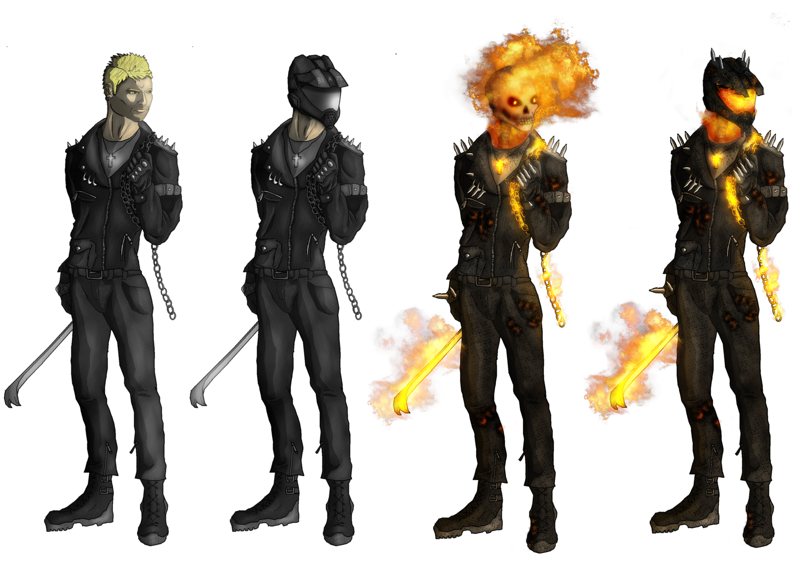 Ghost Rider Face Transparent Image PNG Image