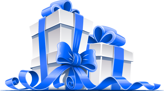 Blue Gift HQ Image Free PNG Image