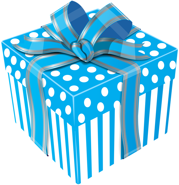 Blue Gift Free Photo PNG Image