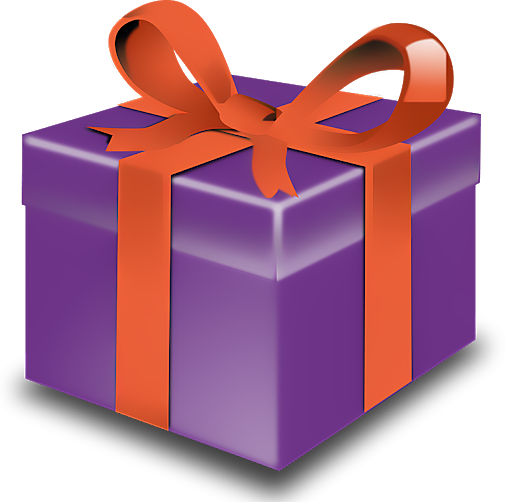 Purple Birthday Present Free Clipart HQ PNG Image