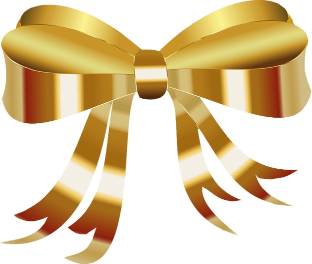Gift Gold Bow Free PNG HQ PNG Image