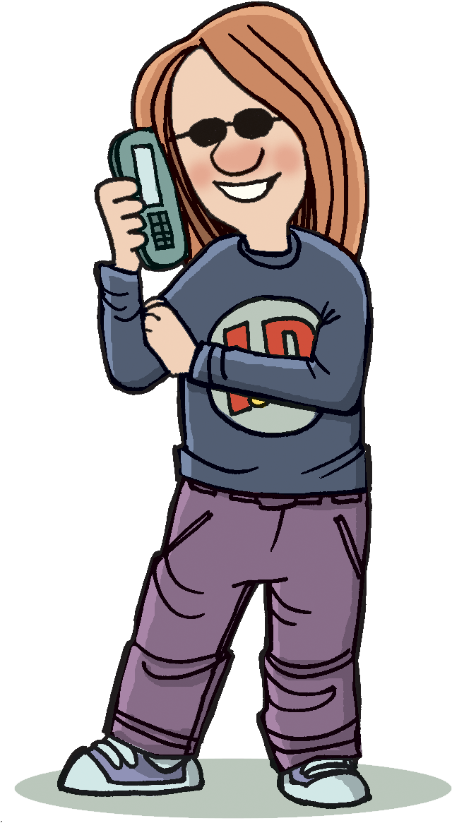 Mobile Using Girl Vector Phone PNG Image